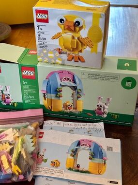 Bundle of TWO LEGO Easter sets "Easter Chick & Spring Garden House" Please read